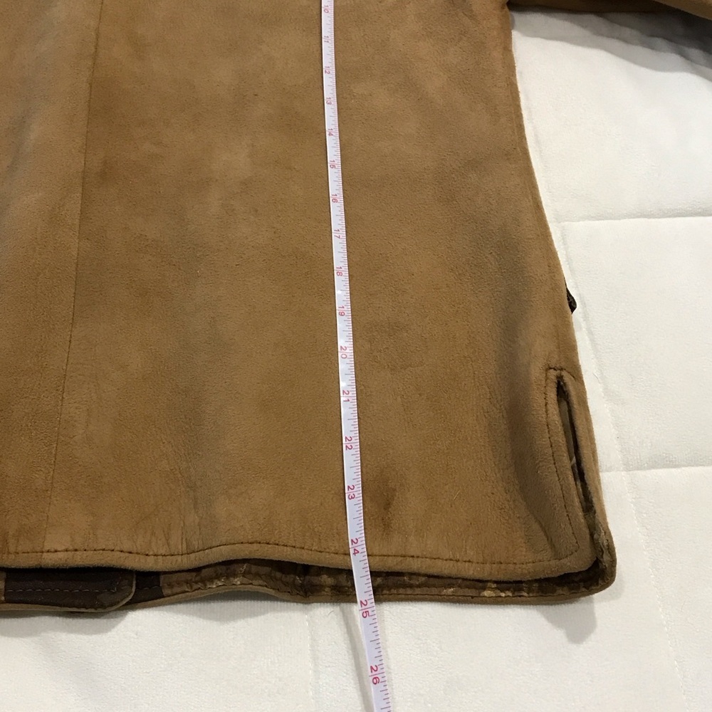Vintage Joo-Kay Classic Tan and Brown Leather Jacket size 12 - Picture 13 of 14